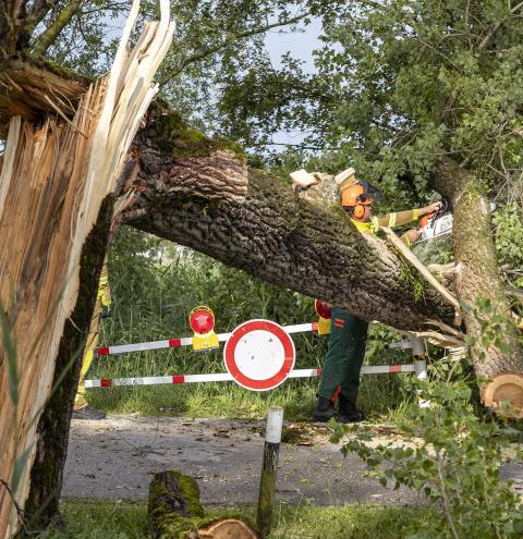 Feuerwehr Übersee im Einsatz 